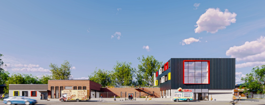Sankofa Arts and Culture Center Exterior Elevation
